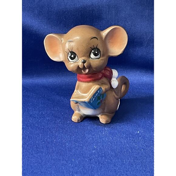 Josef Original Porcelain Caroling Brown Mouse Figurine - Picture 5 of 8